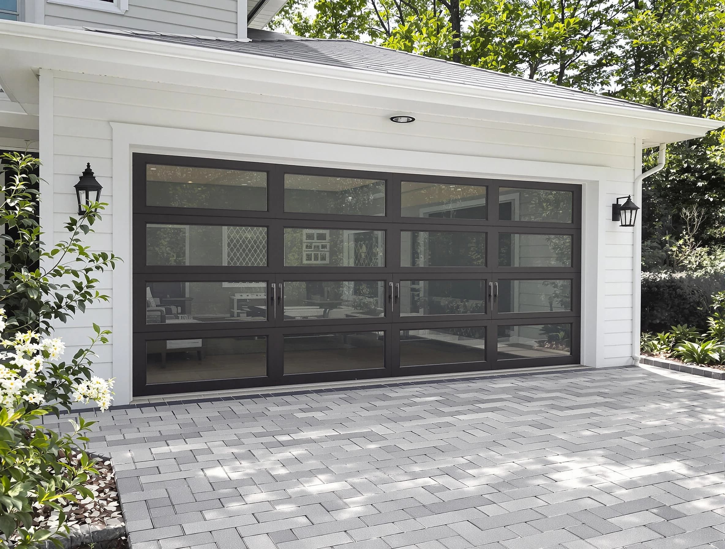 Louisville Garage Door Repair design specialist presenting custom garage door options to Louisville homeowner