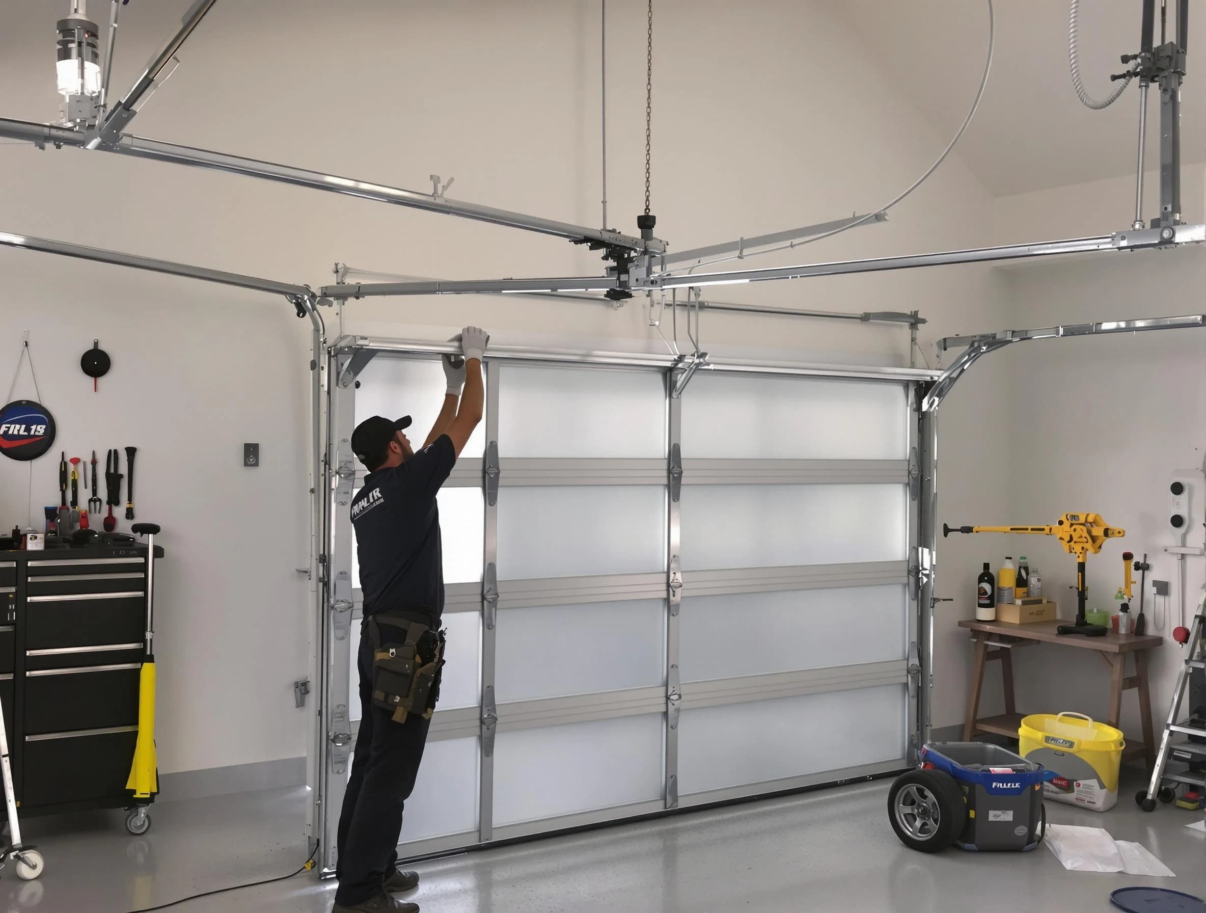 Louisville Garage Door Repair certified team performing precision garage door installation in Louisville