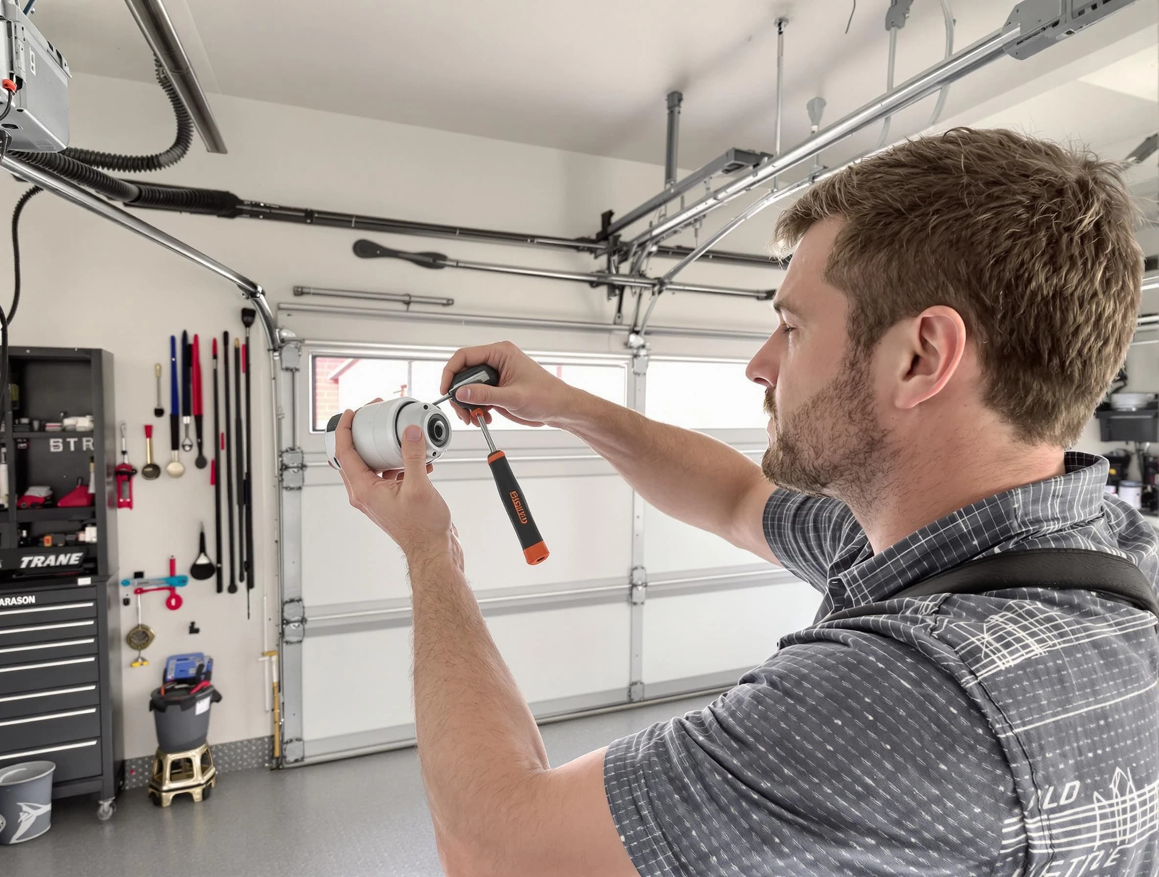 Garage door opener repair service by Louisville Garage Door Repair in Louisville