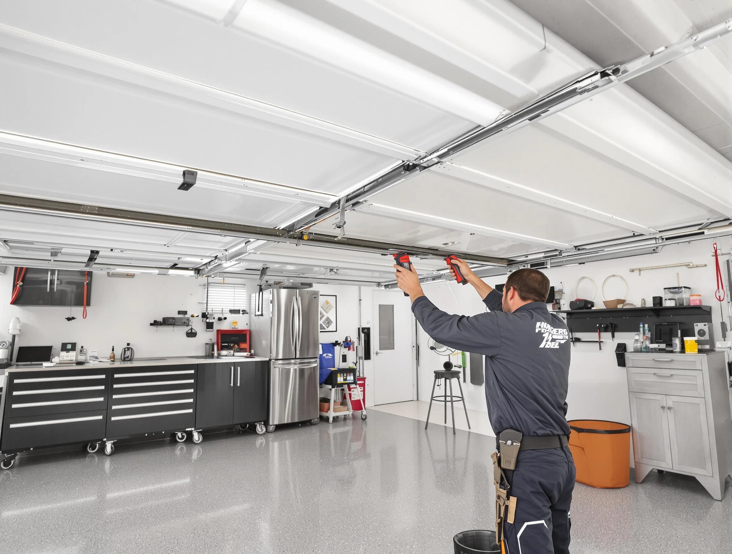 Overhead garage door repair service by Louisville Garage Door Repair in Louisville