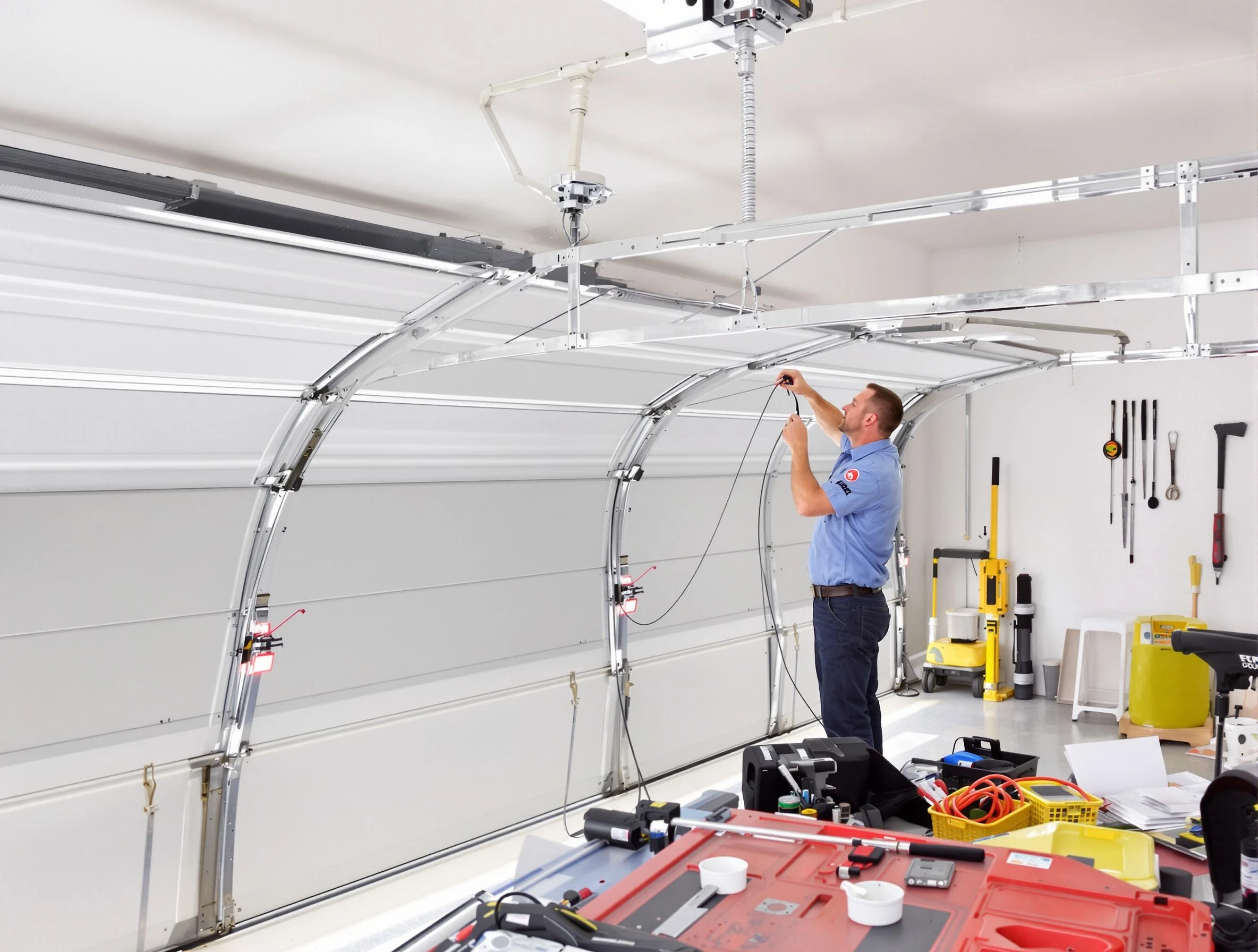 Garage door cable repair service by Louisville Garage Door Repair in Louisville