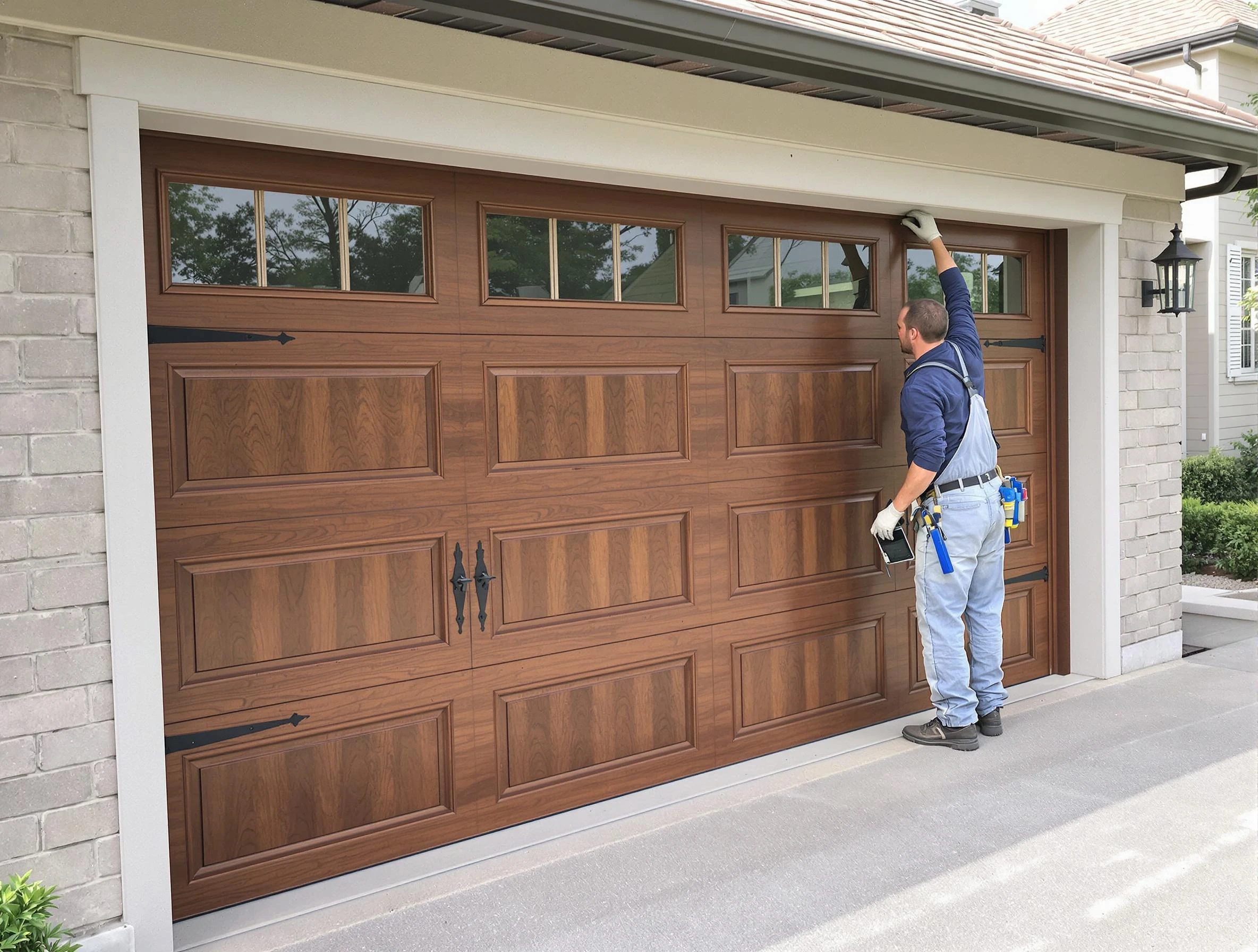 Custom garage door showcase by Louisville Garage Door Repair in Louisville