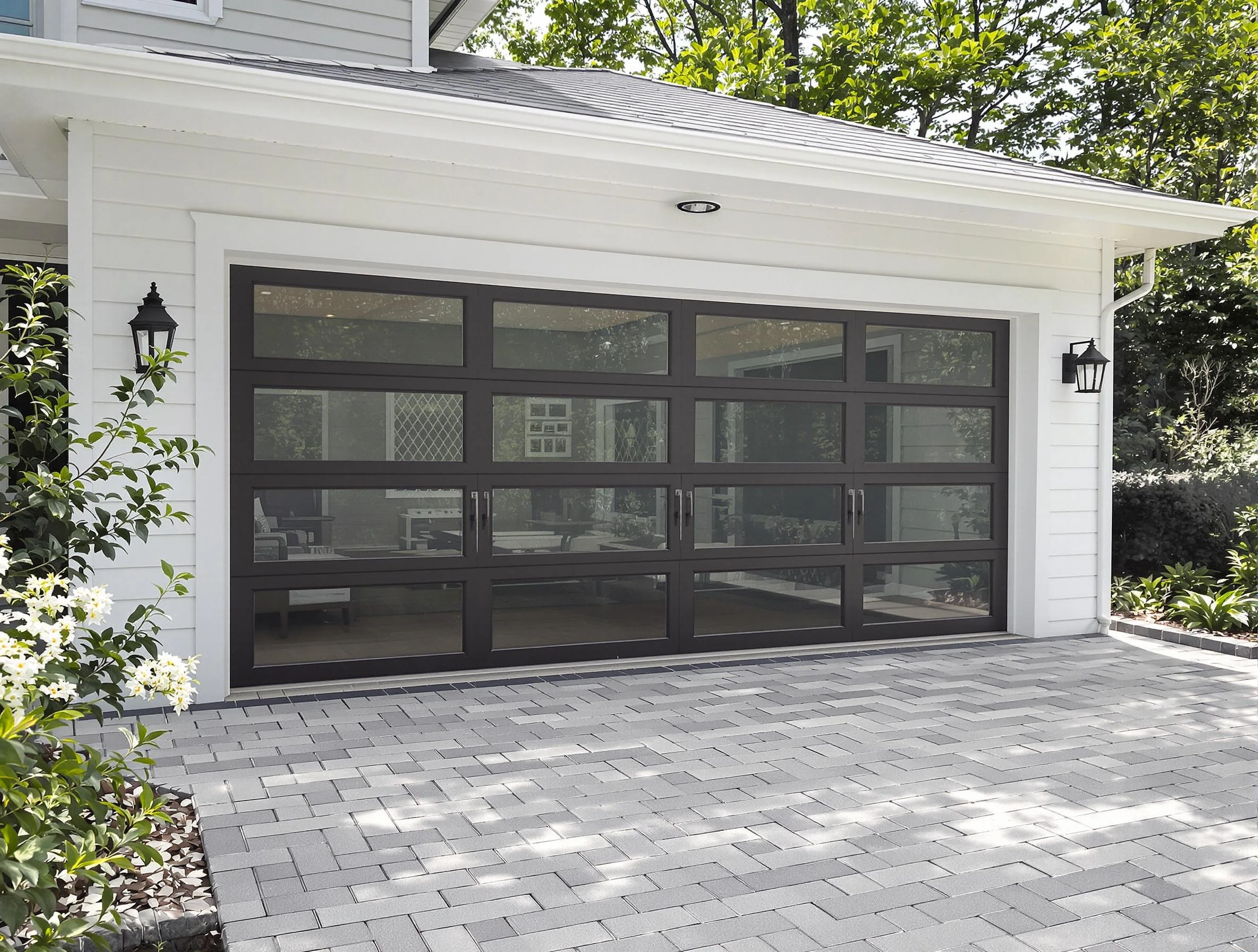 Louisville Garage Door Repair design specialist presenting custom garage door options to Louisville homeowner