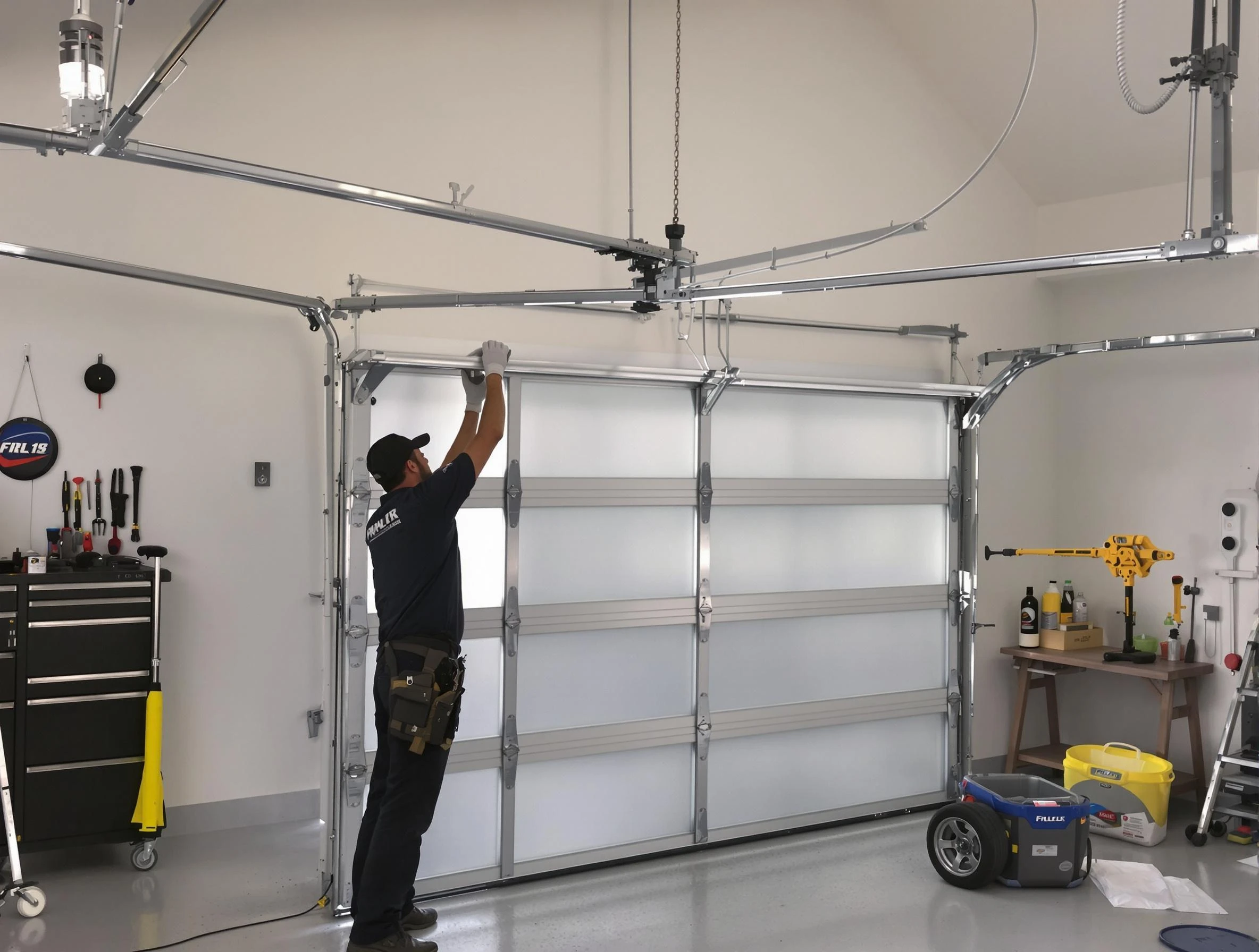 Louisville Garage Door Repair certified team performing precision garage door installation in Louisville