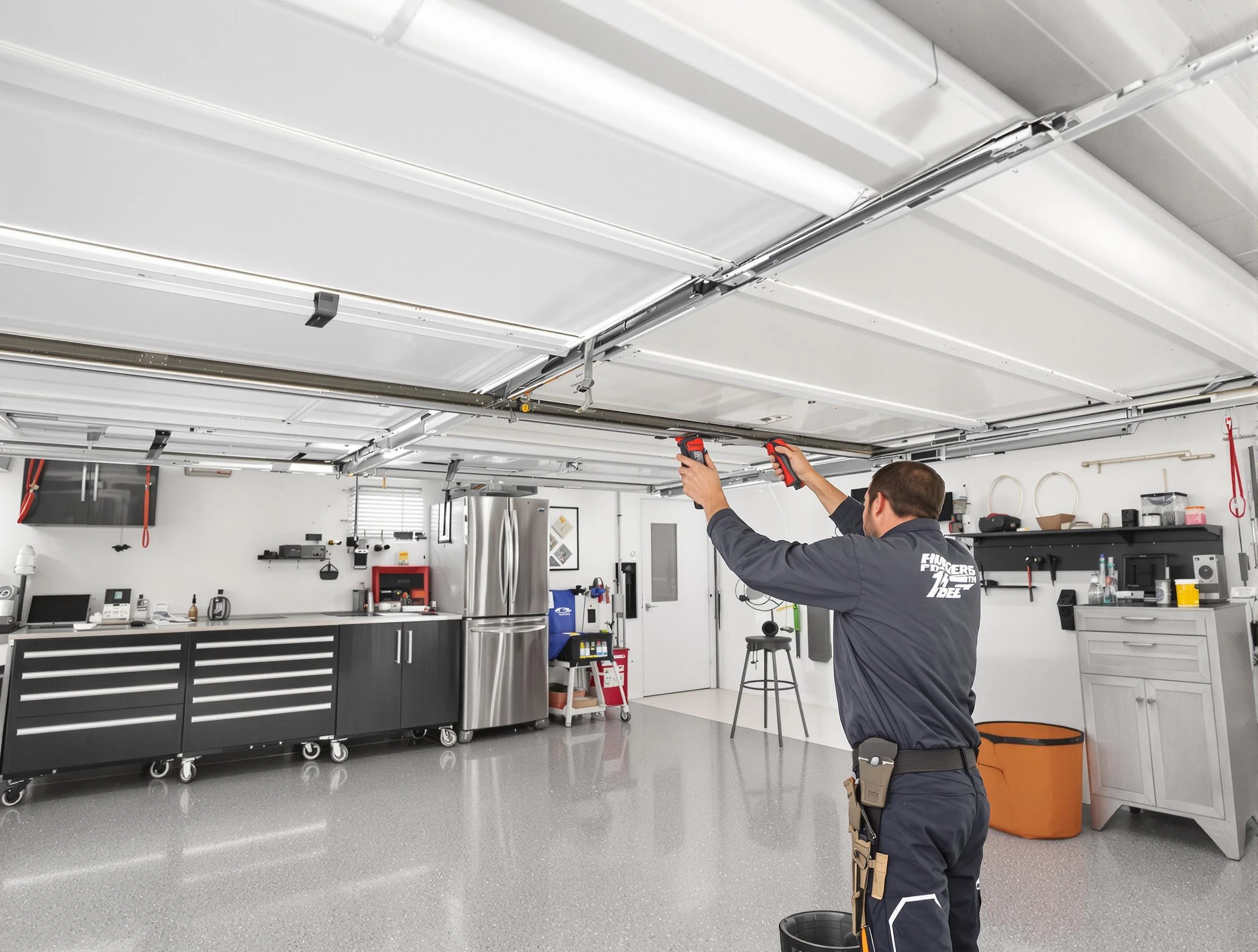 Overhead garage door repair service by Louisville Garage Door Repair in Louisville